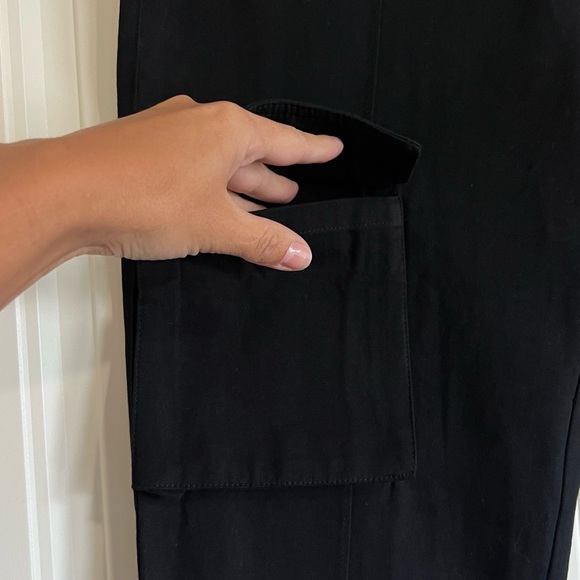 NEW CRYSP DENIM men's cade cargo denim jeans in black Color Sz 32 - Picture 10 of 16